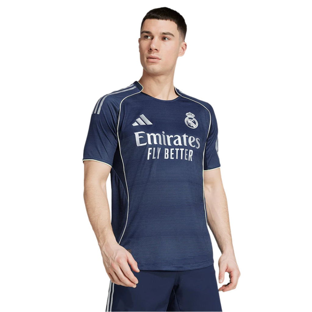adidas Kylian MbappÃ© Real Madrid 25/26 Away Jersey w/ Champions League Patches (Legend Ink)