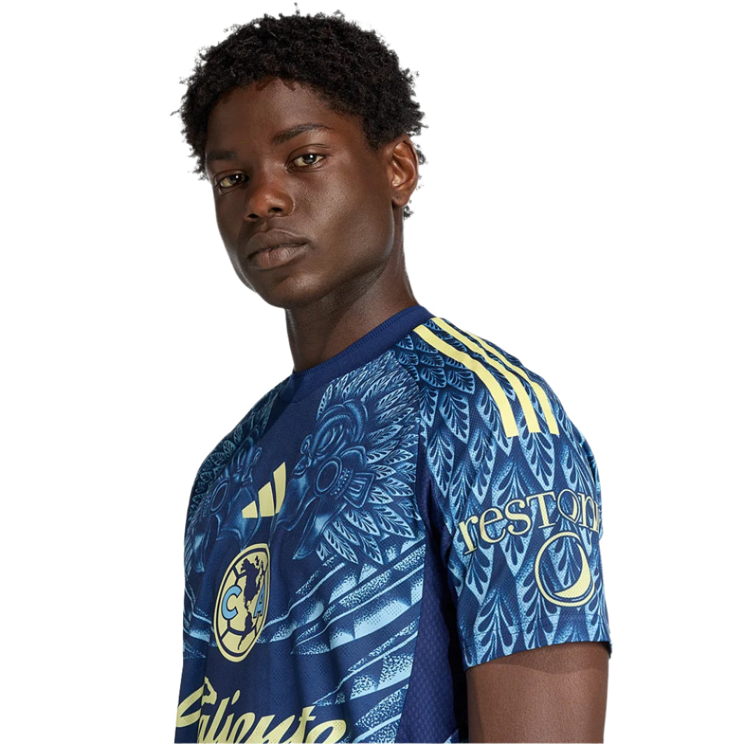 adidas R. Juarez Men's Club AmÃ©rica 25/26 Authentic Away Jersey (Blue)