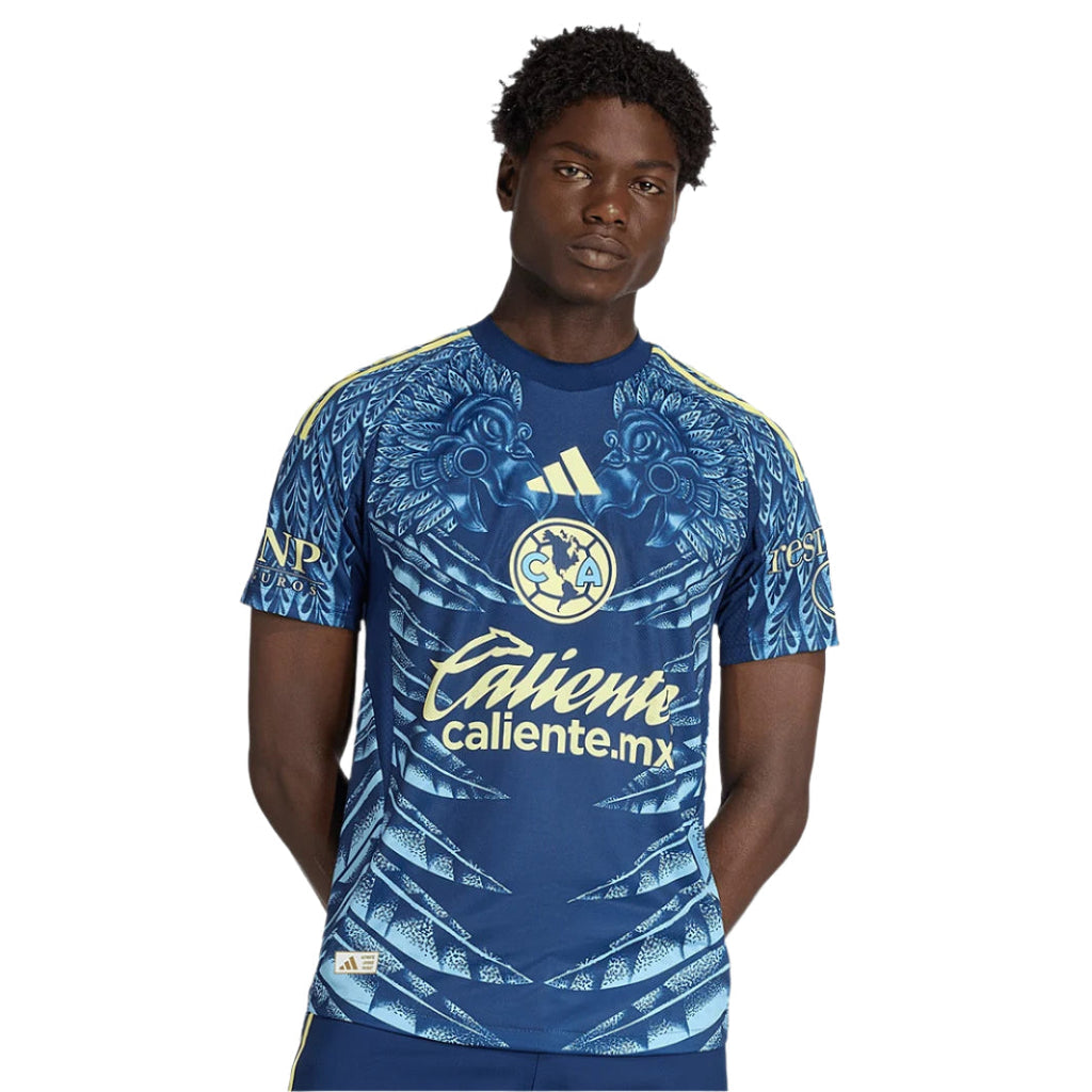 adidas A. Zendejas Men's Club AmÃ©rica 25/26 Authentic Away Jersey (Blue)