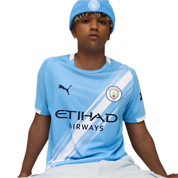 Puma Mateo Kovacic Manchester City Home Jersey 25/26 w/ EPL + Sponsor Patch (Team Light Blue/Puma White)