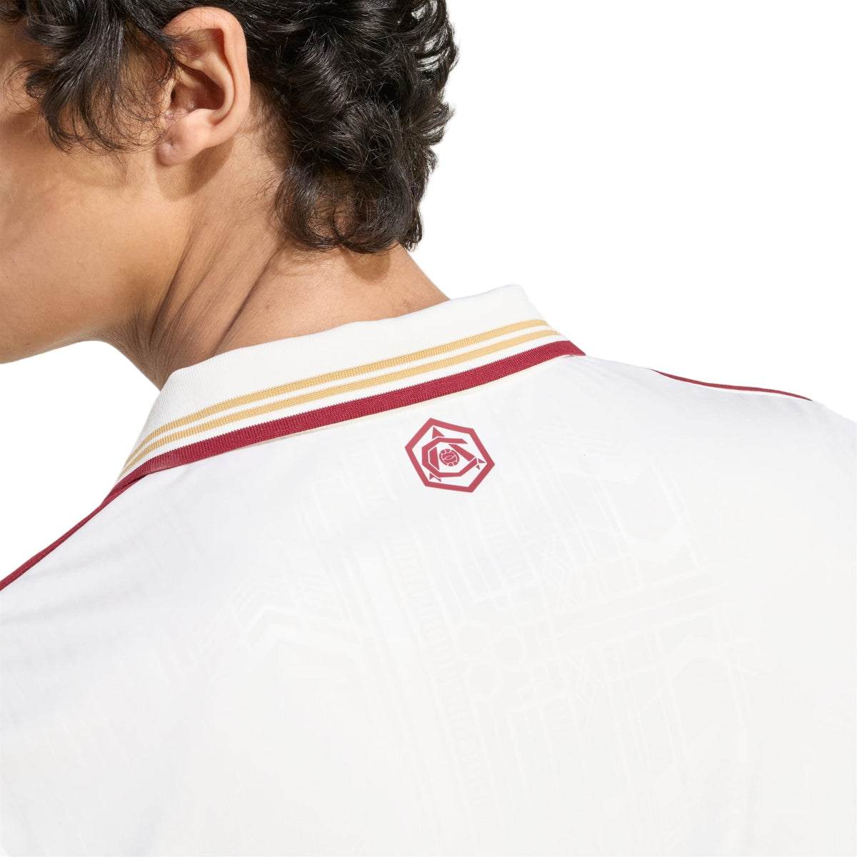 adidas Lewis Skelly Men's Arsenal FC Third Jersey 25/26 w/ NRFR + EPL Patches (White/Burgundy)