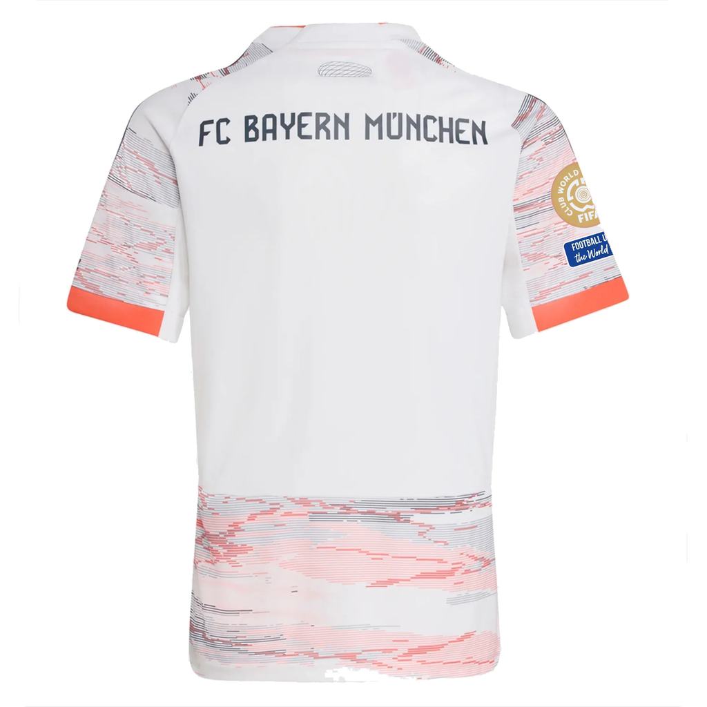 adidas Bayern Munich Away Jersey w/ Club World Cup Patches 25/26 (White/Red)