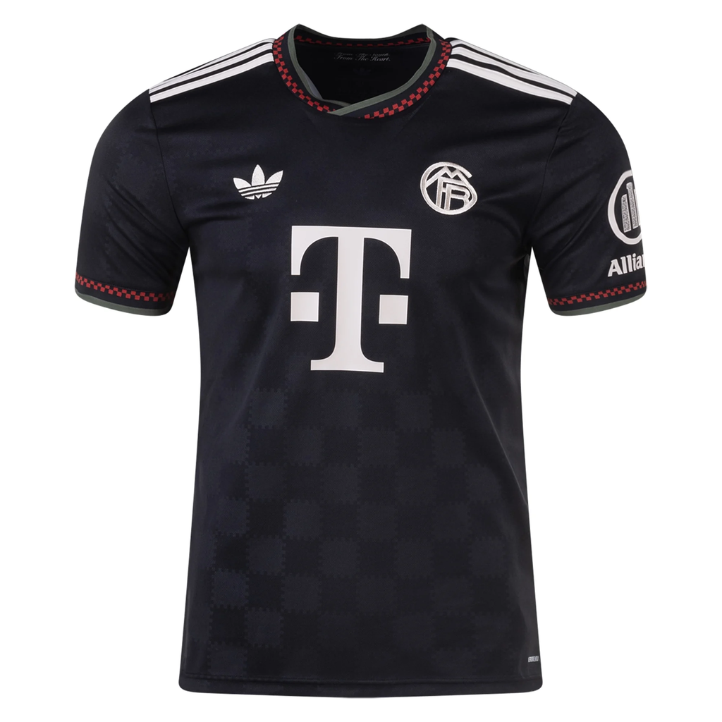 adidas Bayern Munich Third Jersey 25/26 (Black/Olive Green)