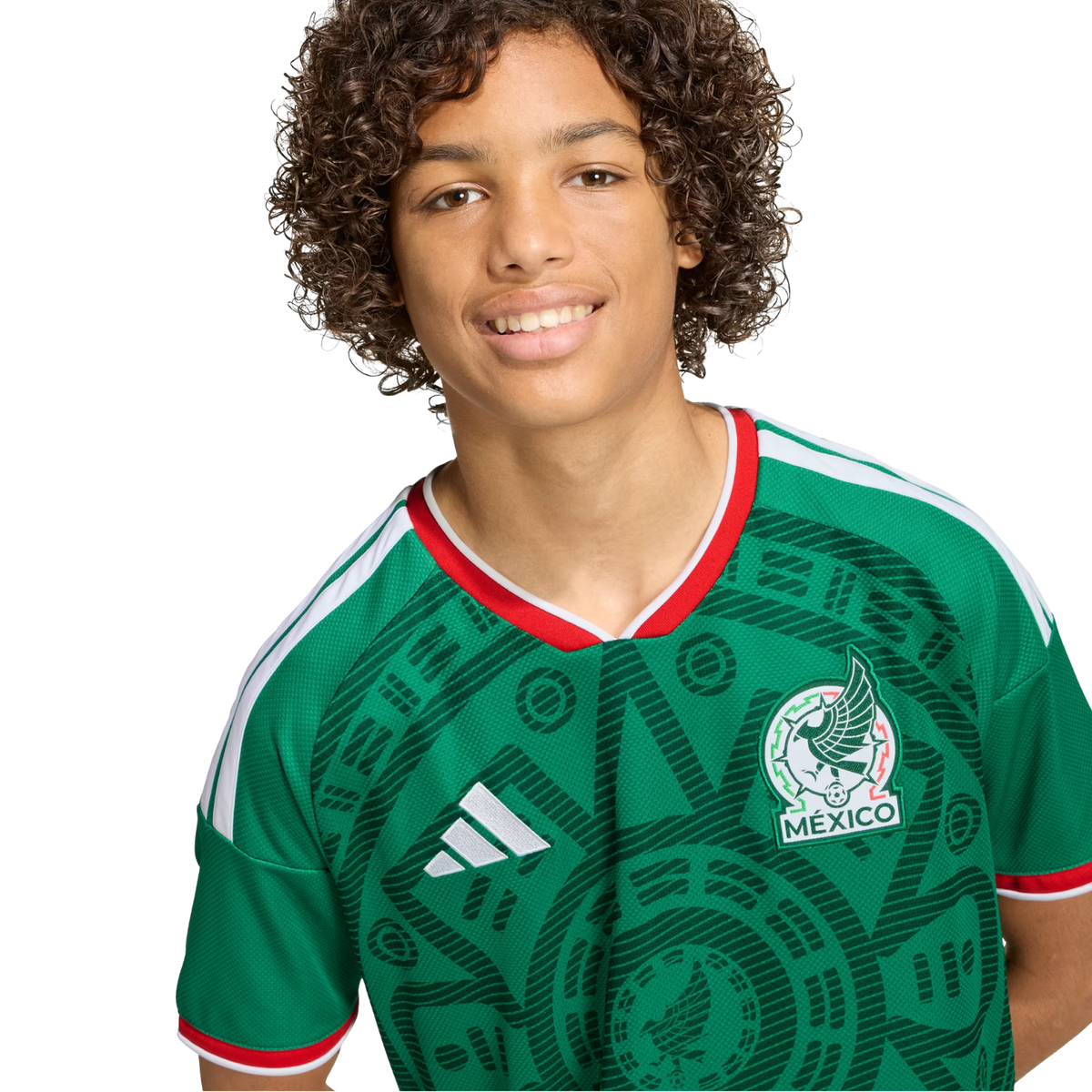 adidas Youth J. Sanchez Mexico 2026 Home World Cup Jersey (Bold Green)