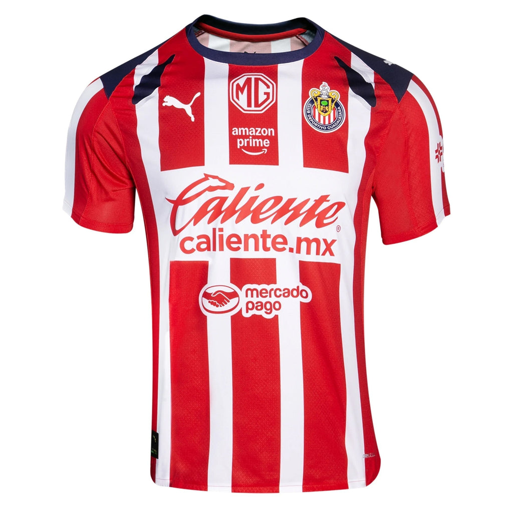 Puma Gilberto Sepulveda Men's Chivas De Guadalajara Home Jersey 25/26 (Puma Red/White)