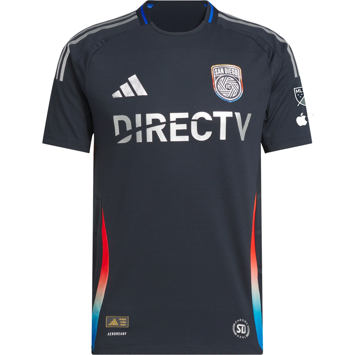 adidas Luca De La Torre San Diego FC Authentic Home Jersey w/ MLS + Apple TV Patches 25/26 (Night Navy)