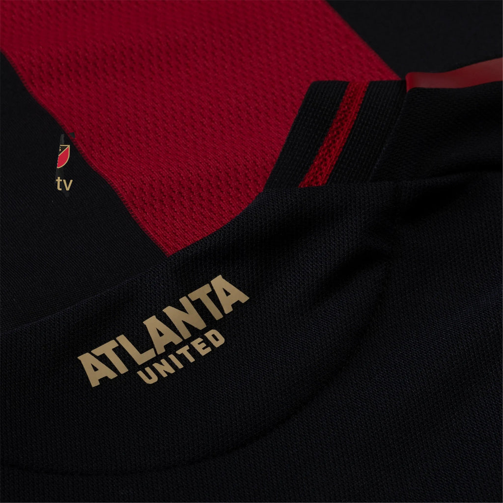adidas Ajani "Jay" Fortune Atlanta United Authentic Home Jersey w/ MLS Patches 25/26 (Red/Black)