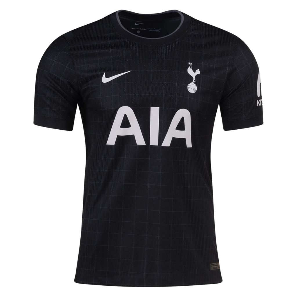 Nike Bergvall Tottenham Hotspur Authentic Away Jersey 25/26 w/ EPL Patch (Black/Iron)