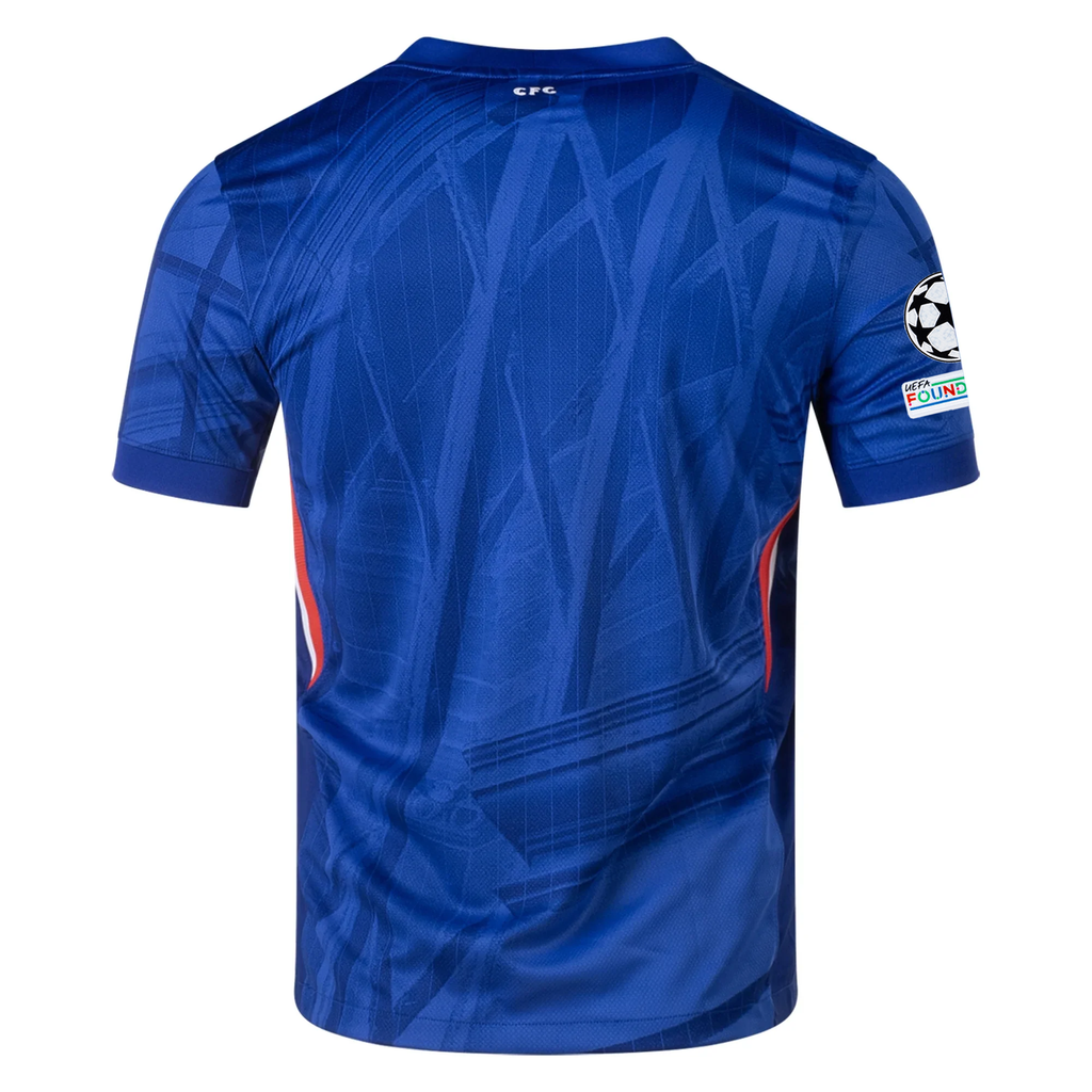 Nike Chelsea Home Jersey 25/26 w/ Champions League Patches (Rush Blue/White/Speed Red)
