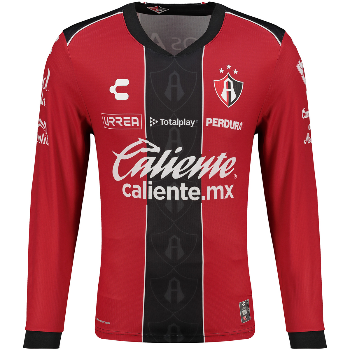 Charly Atlas 25/26 Long Sleeve Home Jersey (Red/Black)