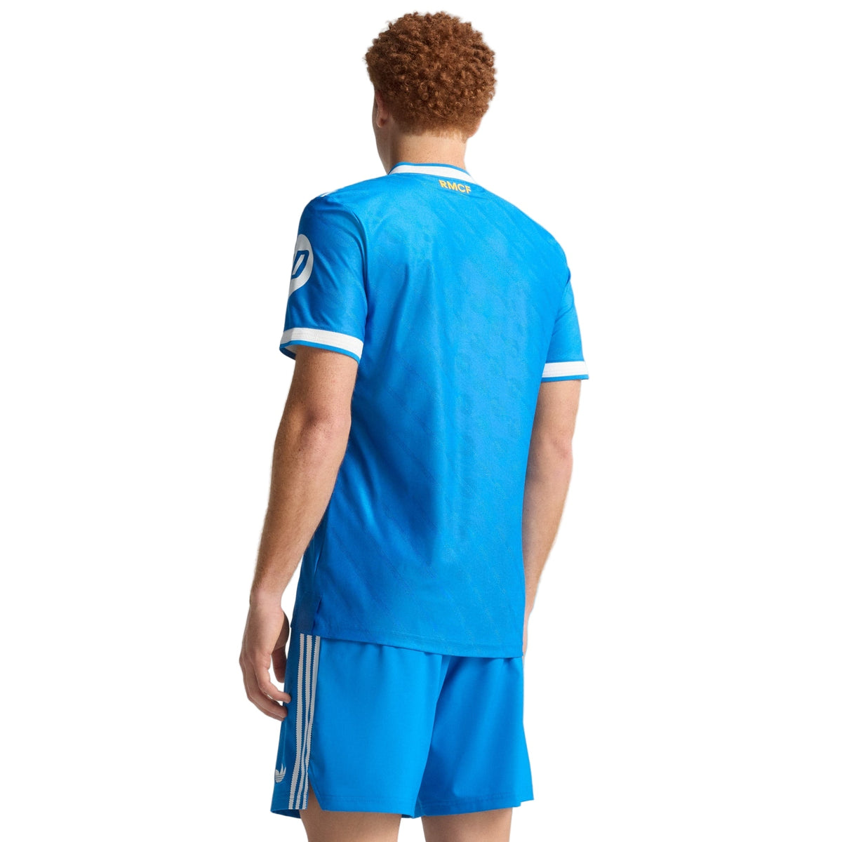 adidas Men's Vini Jr Real Madrid 25/26 Authentic Third Jersey w/ Champions League Patches (Blue)