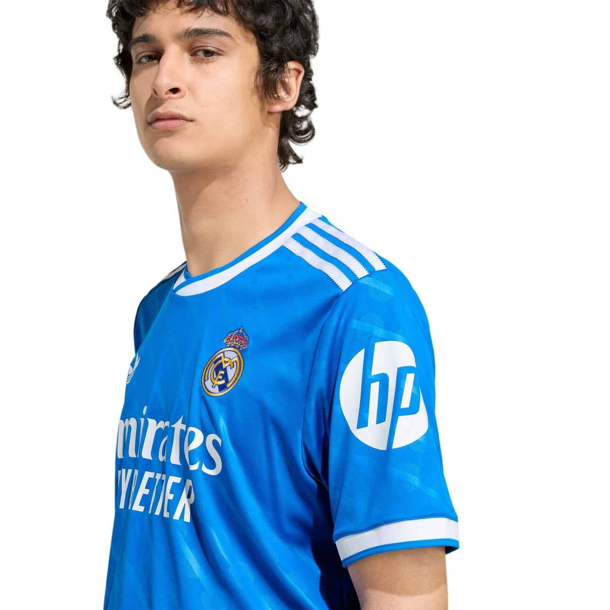 adidas Endrick Men's Real Madrid Third Jersey 25/26 w/ Champions League Patches (Blue/White)