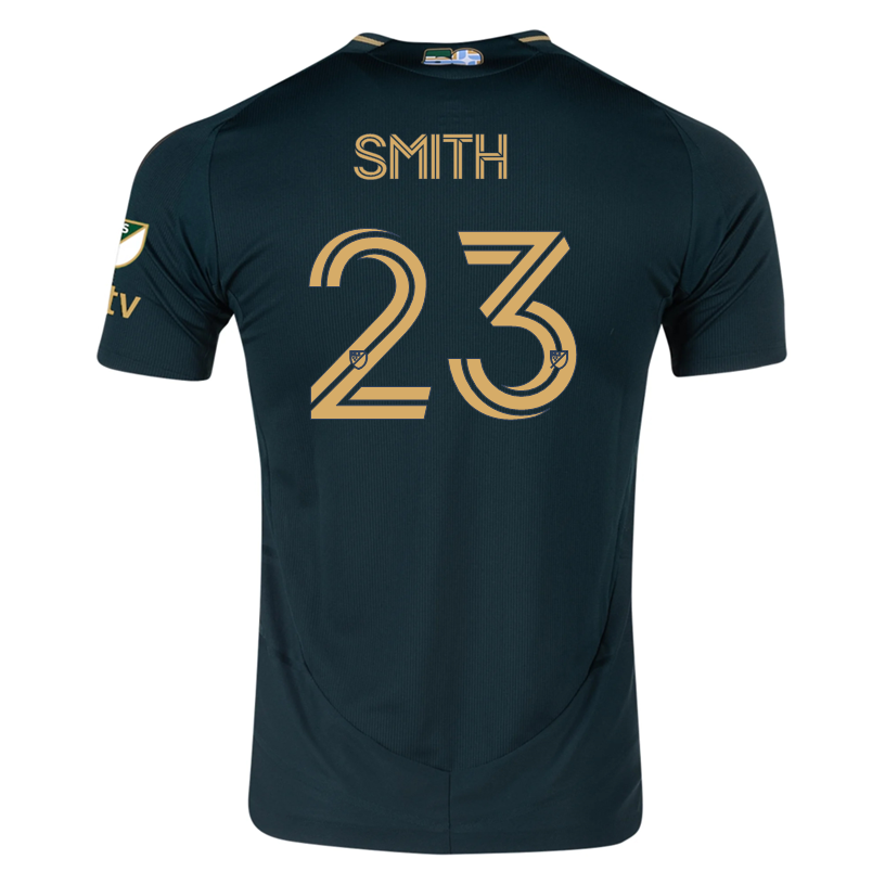 adidas Ian Smith Portland Timbers Authentic Home Jersey w/ MLS & Apple Patch 25/26 (Green/Gold)