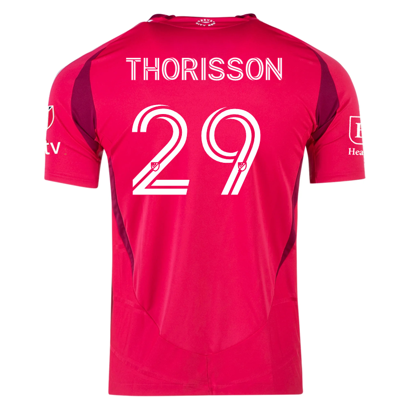 adidas NÃ¶kkvi ThÃ³risson St. Louis FC Authentic Home Jersey 25/26 (Power Pink)