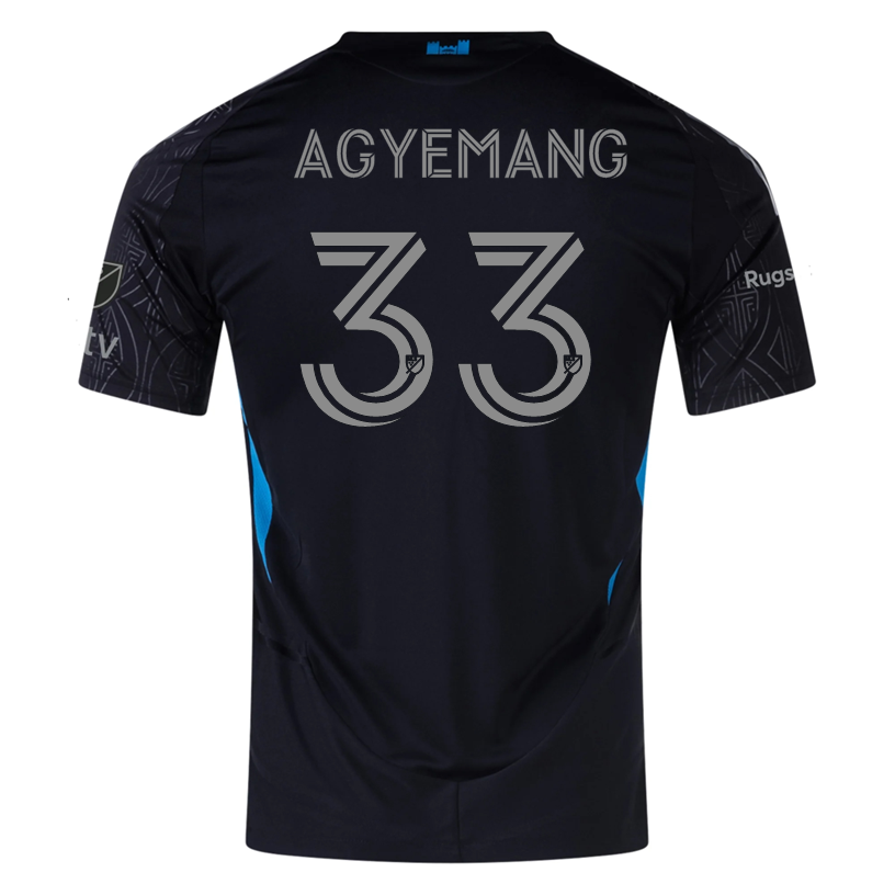 adidas Patrick Agyemang Charlotte FC Authentic Away Jersey 25/26 (Black)