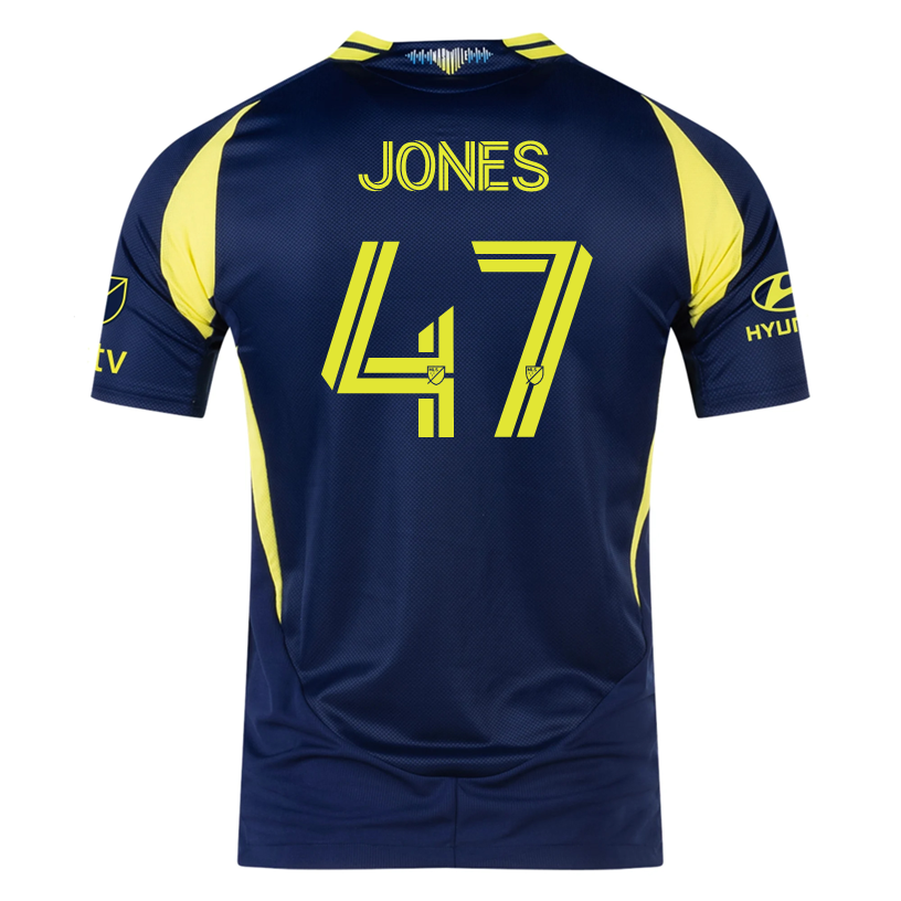 adidas Nashville Authentic Isaiah Jones Away Jersey w/ MLS + Apple TV 25/26 (Tena Blue)