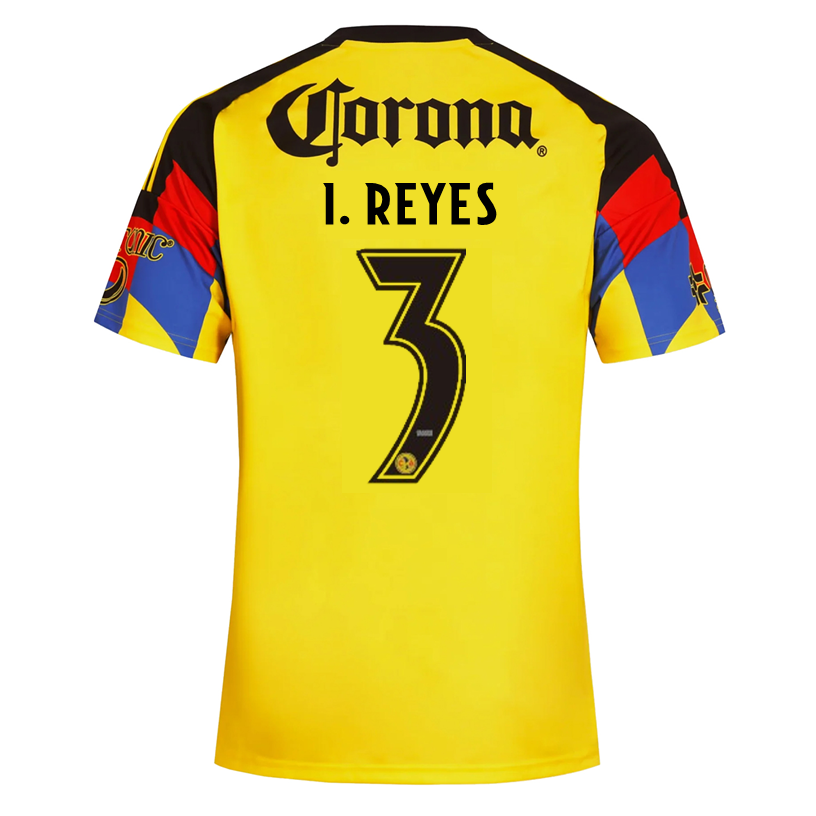 adidas Men's I.Reyes Club America Home Jersey 25/26 (Yellow)