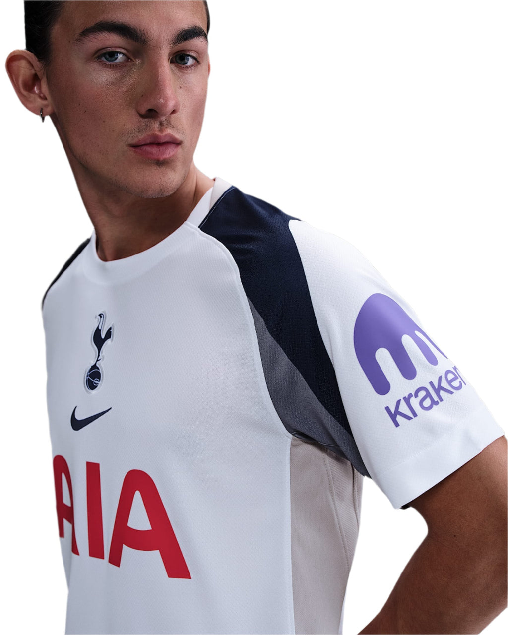 Nike Richarlison Tottenham Hotspurs Home Jersey w/ EPL + No Room For Racism Patch 25/26 (White/Iron/Binary Blue)