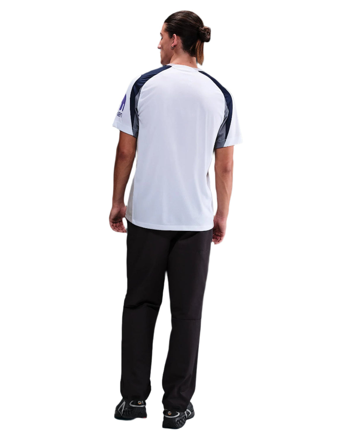 Nike Van de ven Tottenham Hotspurs Home Jersey w/ EPL + No Room For Racism Patch 25/26 (White/Iron/Binary Blue)