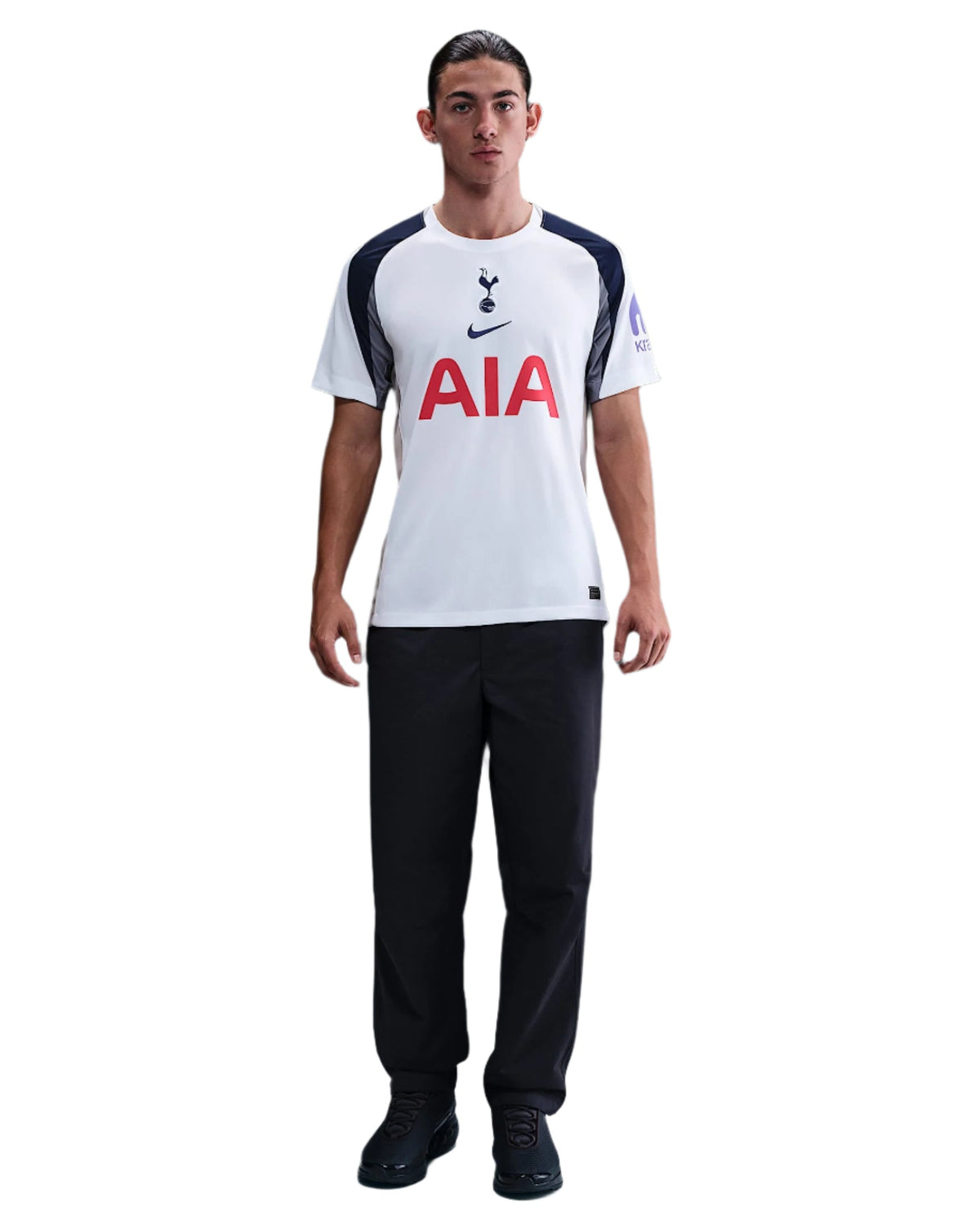 Nike Romero Tottenham Hotspurs Home Jersey w/ EPL + No Room For Racism Patch 25/26 (White/Iron/Binary Blue)
