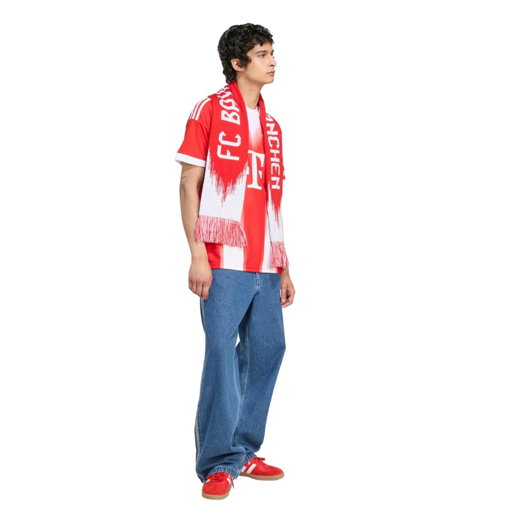 adidas Bayern Munich Home Jersey w/ Bundesliga Champion Patch 25/26 (Red)