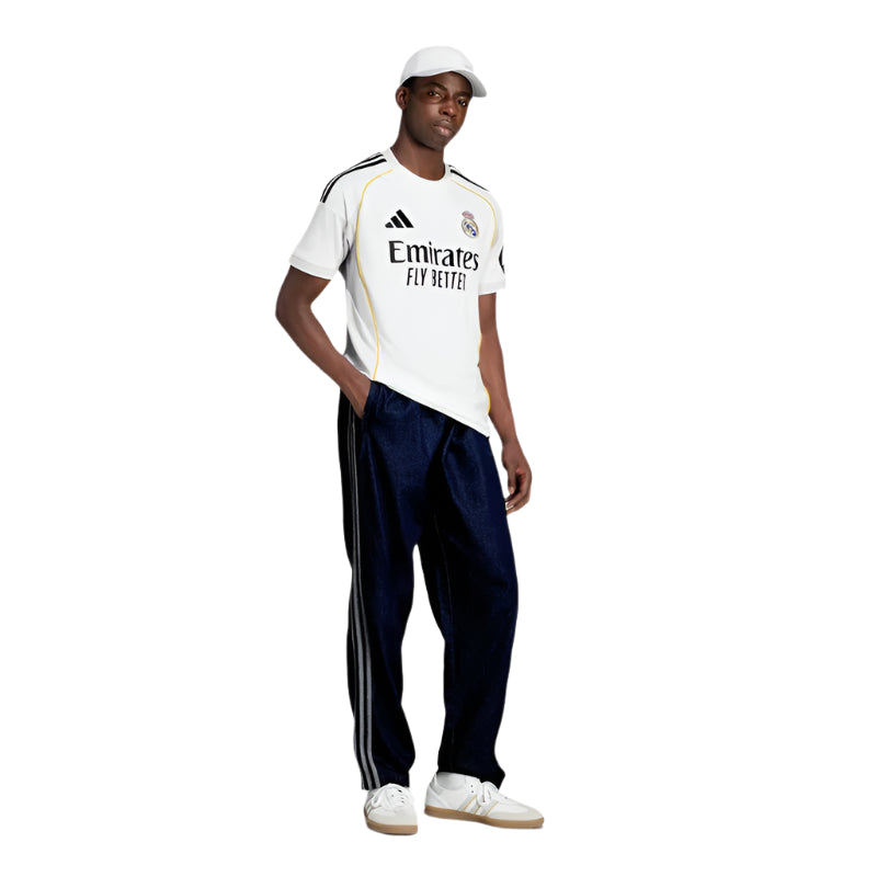 adidas Antonio RÃ¼diger Real Madrid 25/26 Home Jersey w/ Champions League Patches (White)