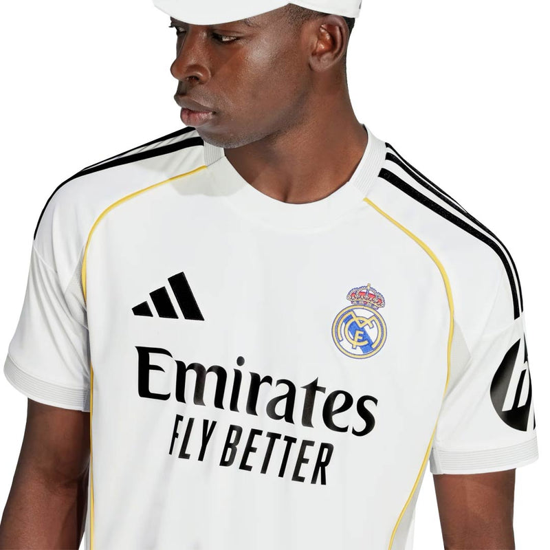 adidas Ferland Mendy Real Madrid 25/26 Home Jersey w/ Champions League Patches (White)