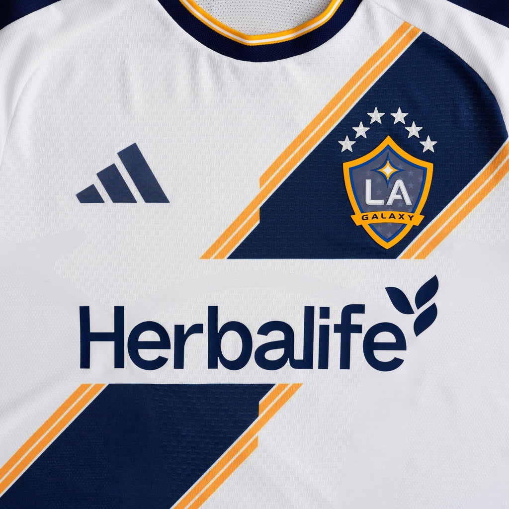 adidas Men's Aude LA Galaxy Authentic Match Home Jersey 26/27 (White)
