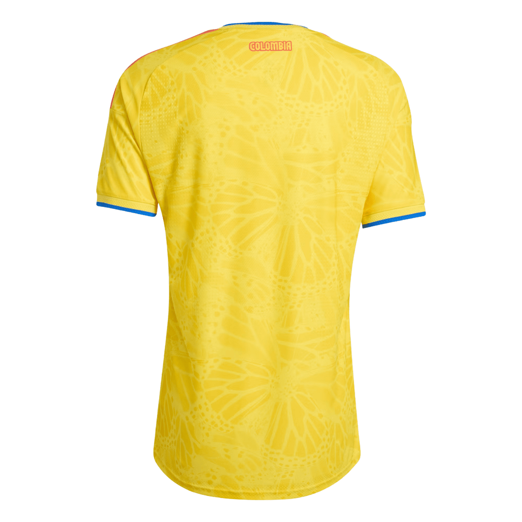 adidas Men's Cuesta Colombia 2026 Authentic Home Jersey (Impact Yellow)