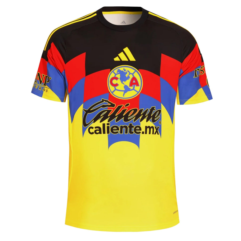 adidas Men's L. Malagon Club America Home Jersey 25/26 (Yellow)