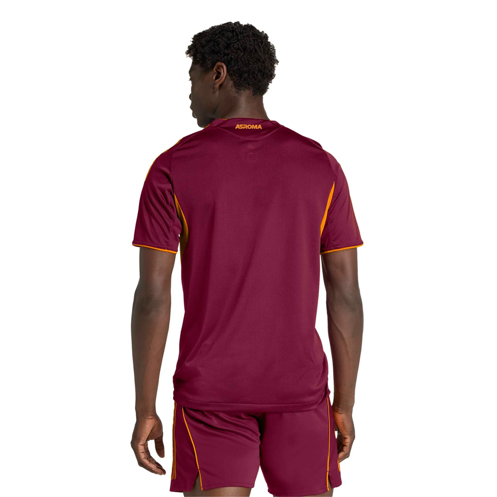 adidas Roma Authentic Buba SangarÃ© Home Jersey w/ Europa League Patches 25/26 (Burgundy)