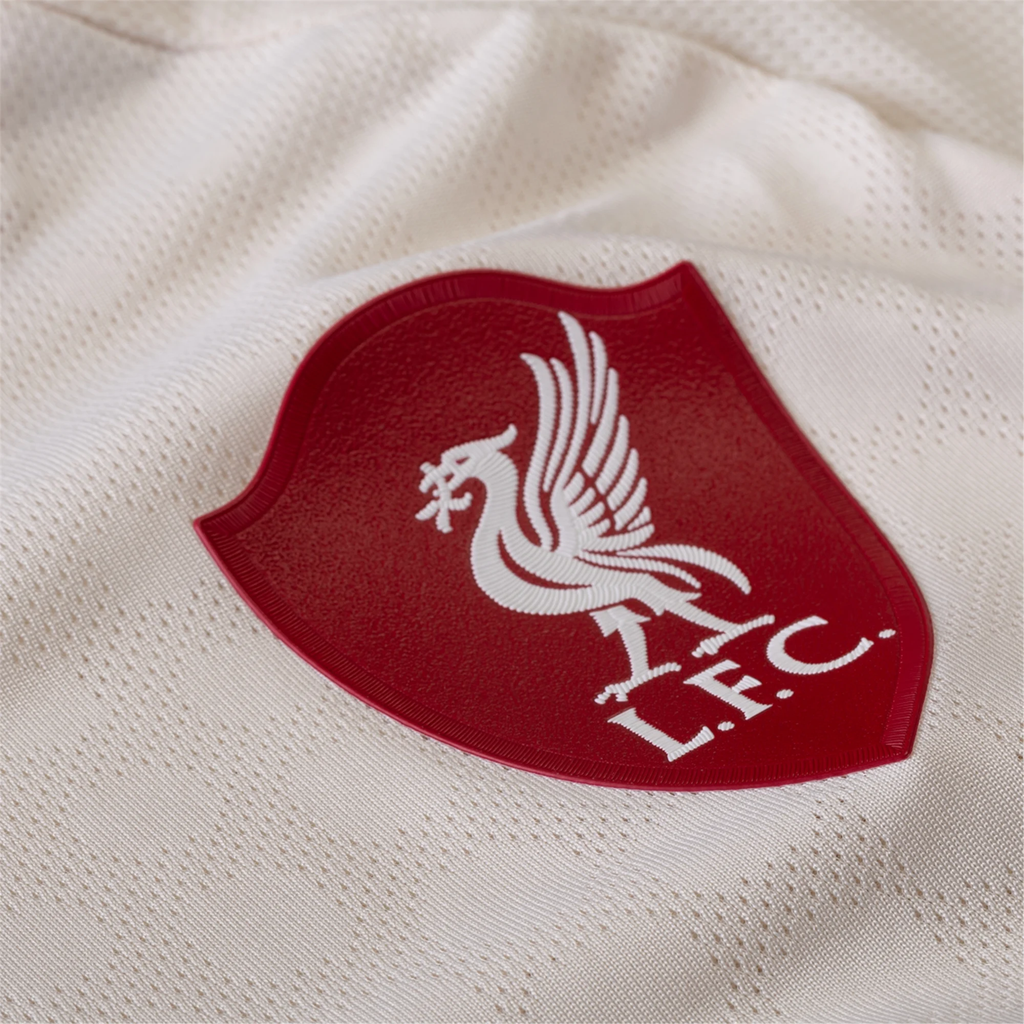 adidas Men's Liverpool Authentic Hugo Ekitike Away Jersey w/ Champions League Patches 25/26 (Wonder White)