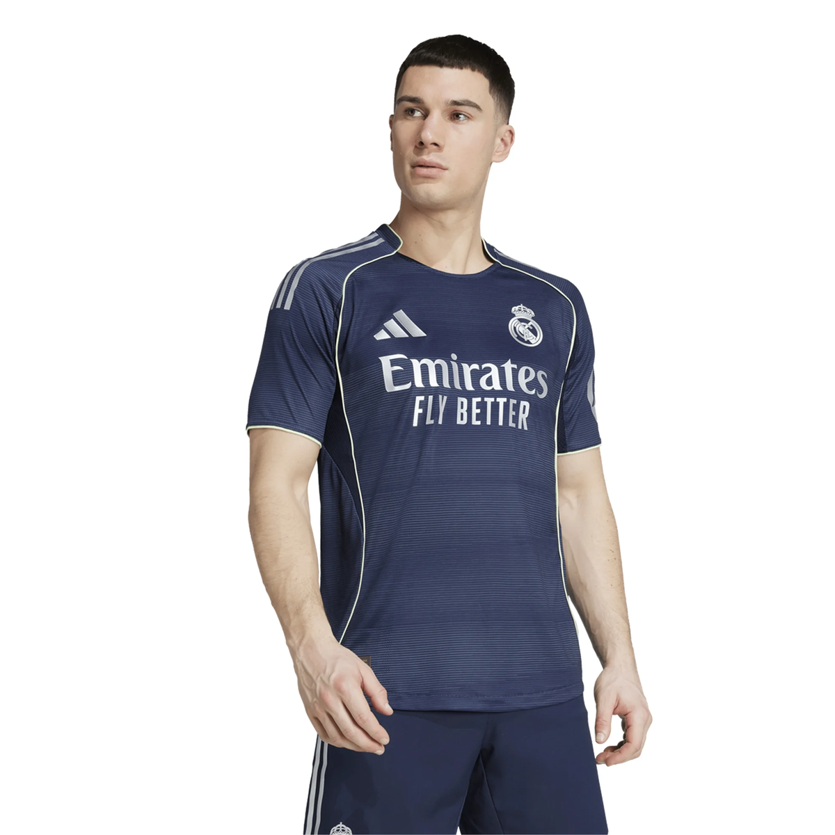 adidas Antonio RÃ¼diger Real Madrid Authentic Away Jersey 25/26 w/ Champions League Patches (Legend Ink)