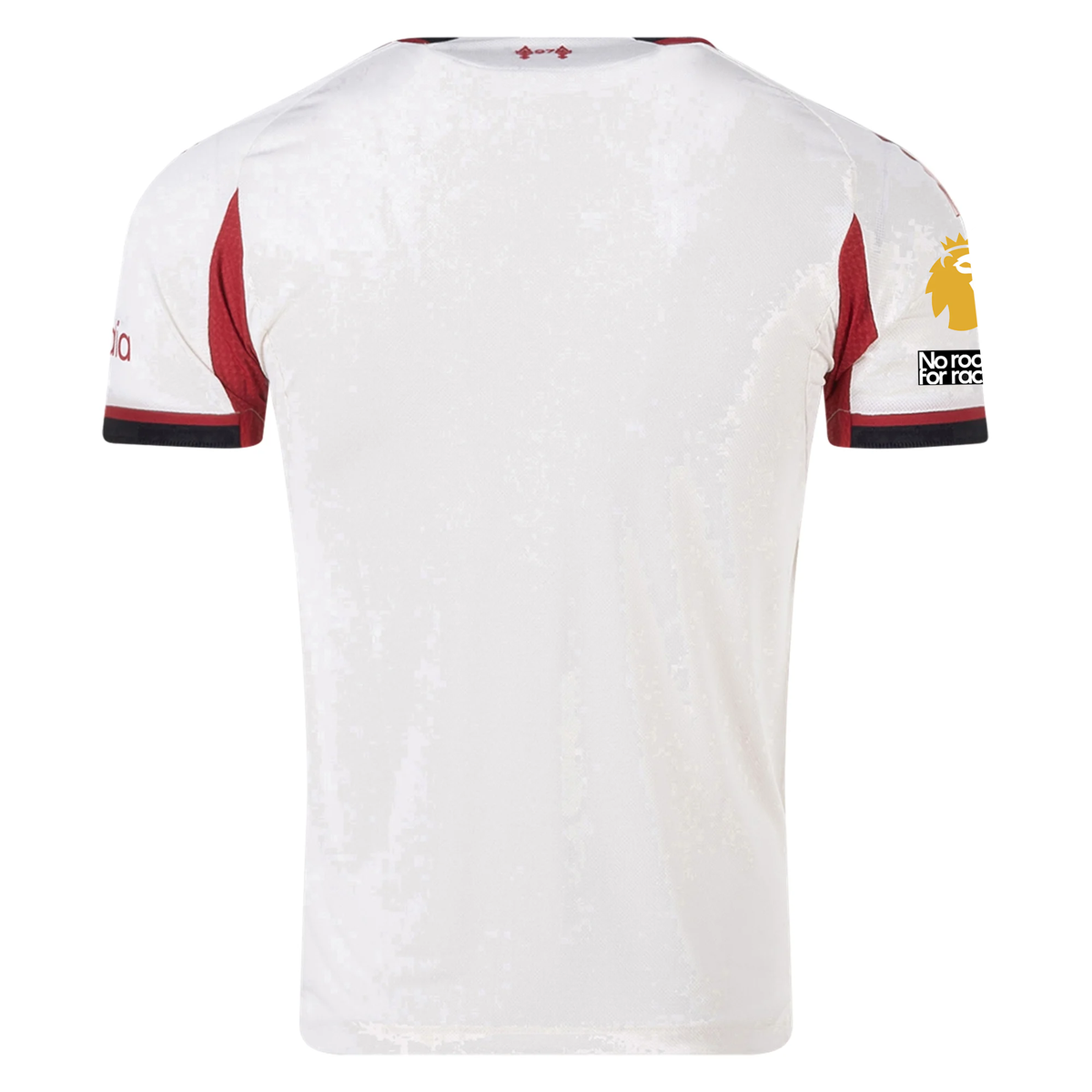adidas Men's Liverpool Authentic Away Jersey w/ EPL + No Room For Racism Patches 25/26 (Wonder White)