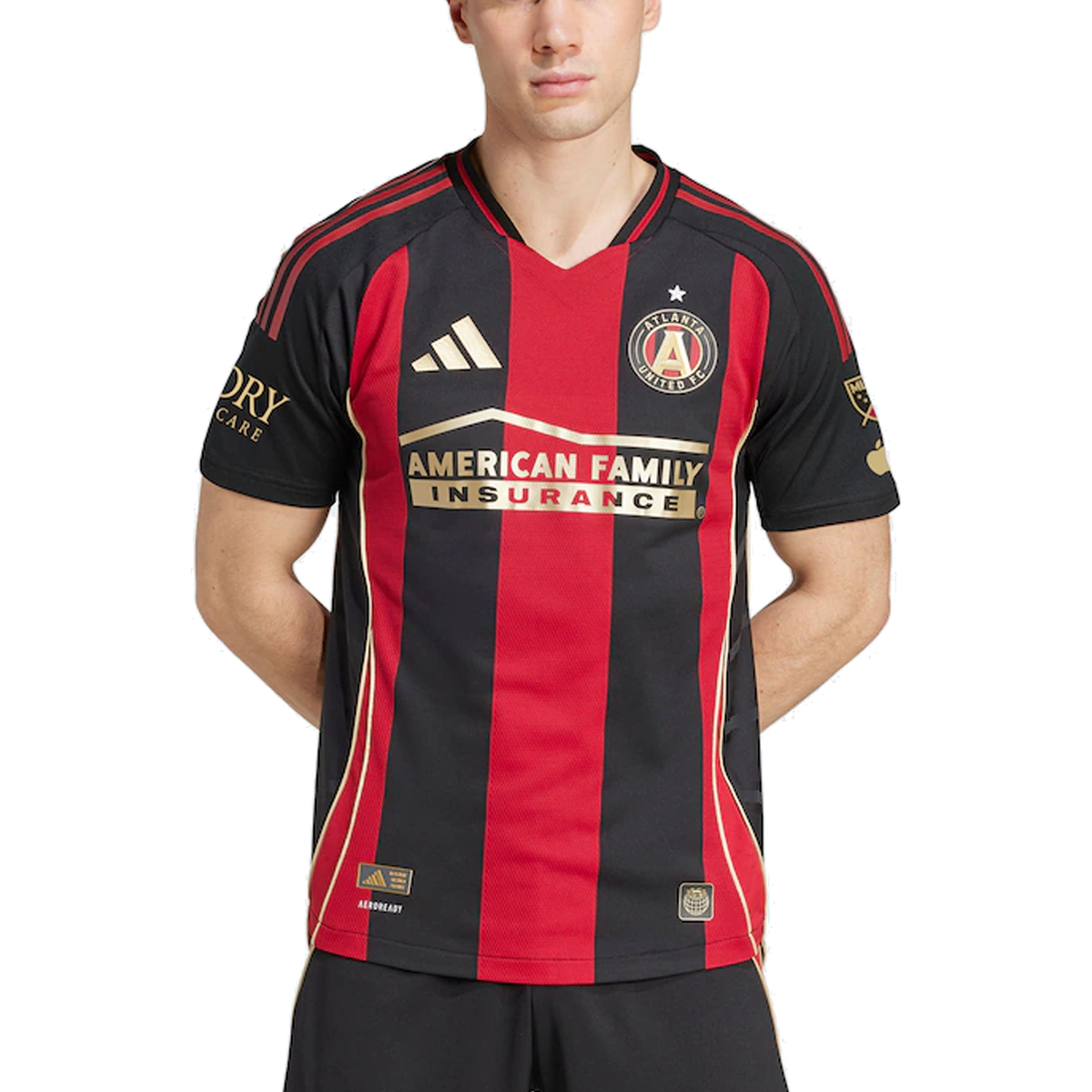 adidas Adyn Torres Atlanta United Authentic Home Jersey w/ MLS Patches 25/26 (Red/Black)