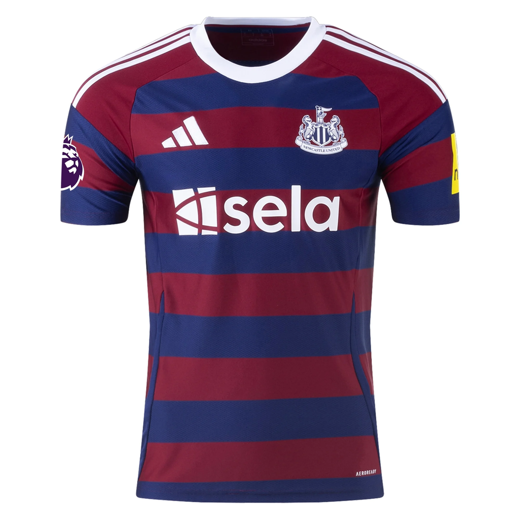 adidas Newcastle United Bruno GuimarÃ£es Away Jersey w/ EPL Patch 24/25 (Team College Blue/Night Sky)