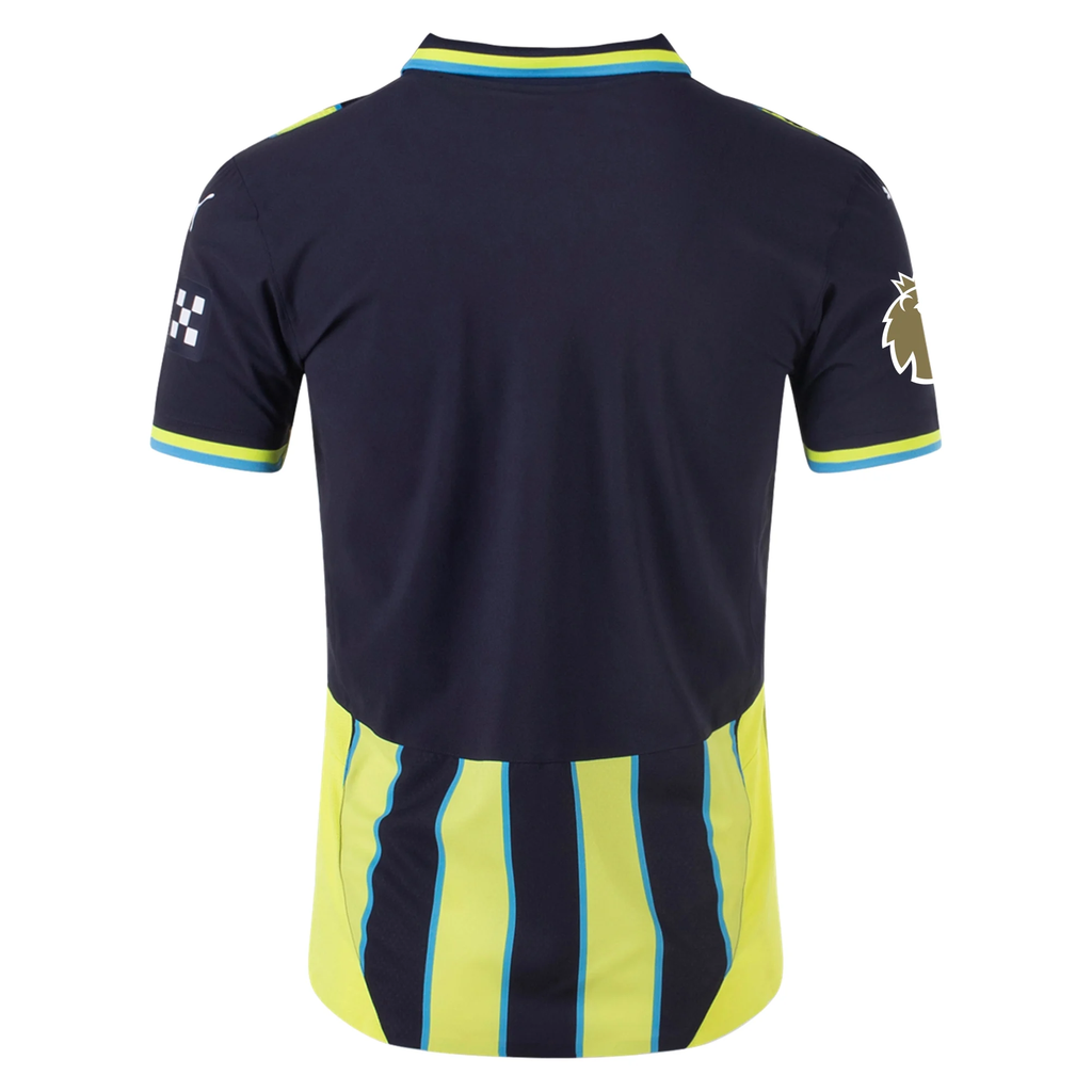 Puma Manchester City Authentic Away Jersey w/ EPL + Club World Cup Patch 24/25 (New Navy/Yellow Glow)