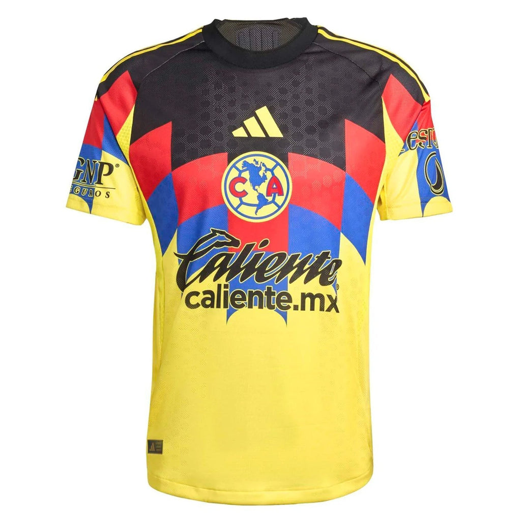 adidas C. Borja Men's Club America 25/26 Authentic Home Jersey (Yellow)