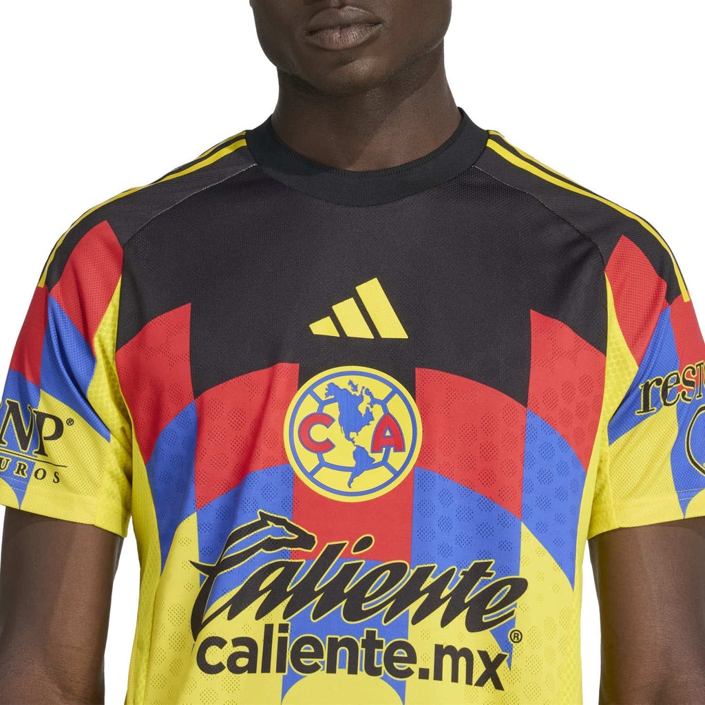 adidas S. Caceres Men's Club America 25/26 Authentic Home Jersey (Yellow)