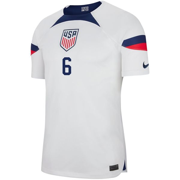 Nike United States Authentic Match Yunus Musah Home Jersey 22/23 (White/Loyal Blue)