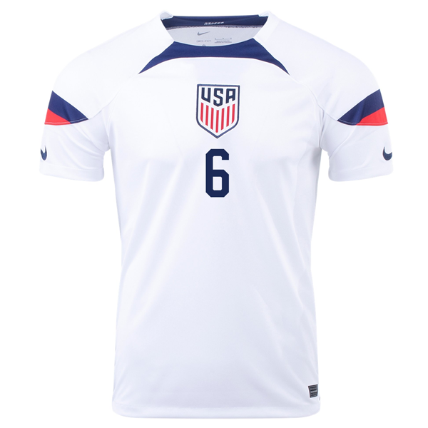Nike United States Yunus Musah Home Jersey 22/23 (White/Loyal Blue)