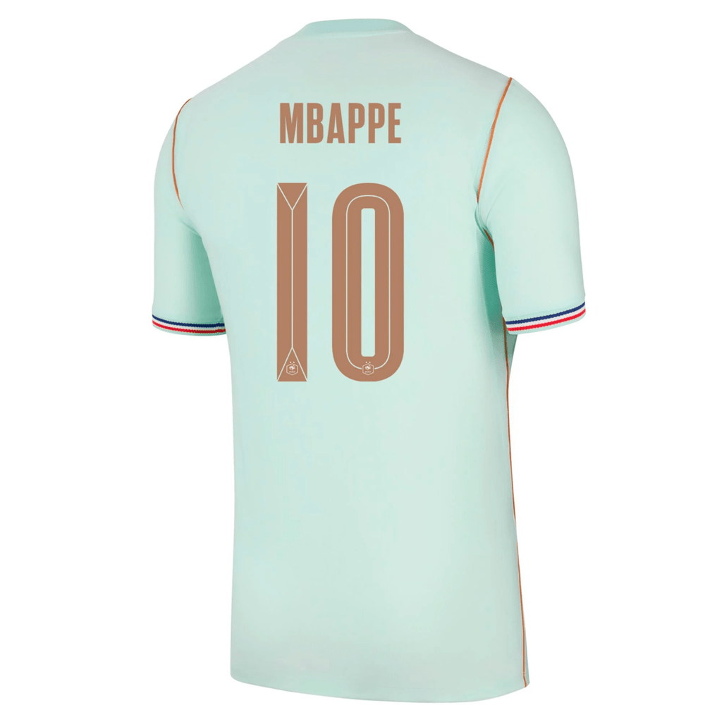 Nike France Kylian Mbappe Away Jersey 2026 (Igloo/Monarch)