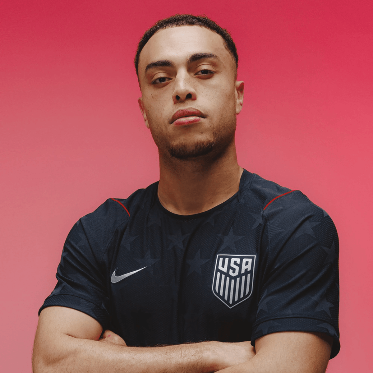 Nike Men's Agyemang United States Match Authentic Away Jersey 2026 (Dark Obsidian/Pure Platinum)