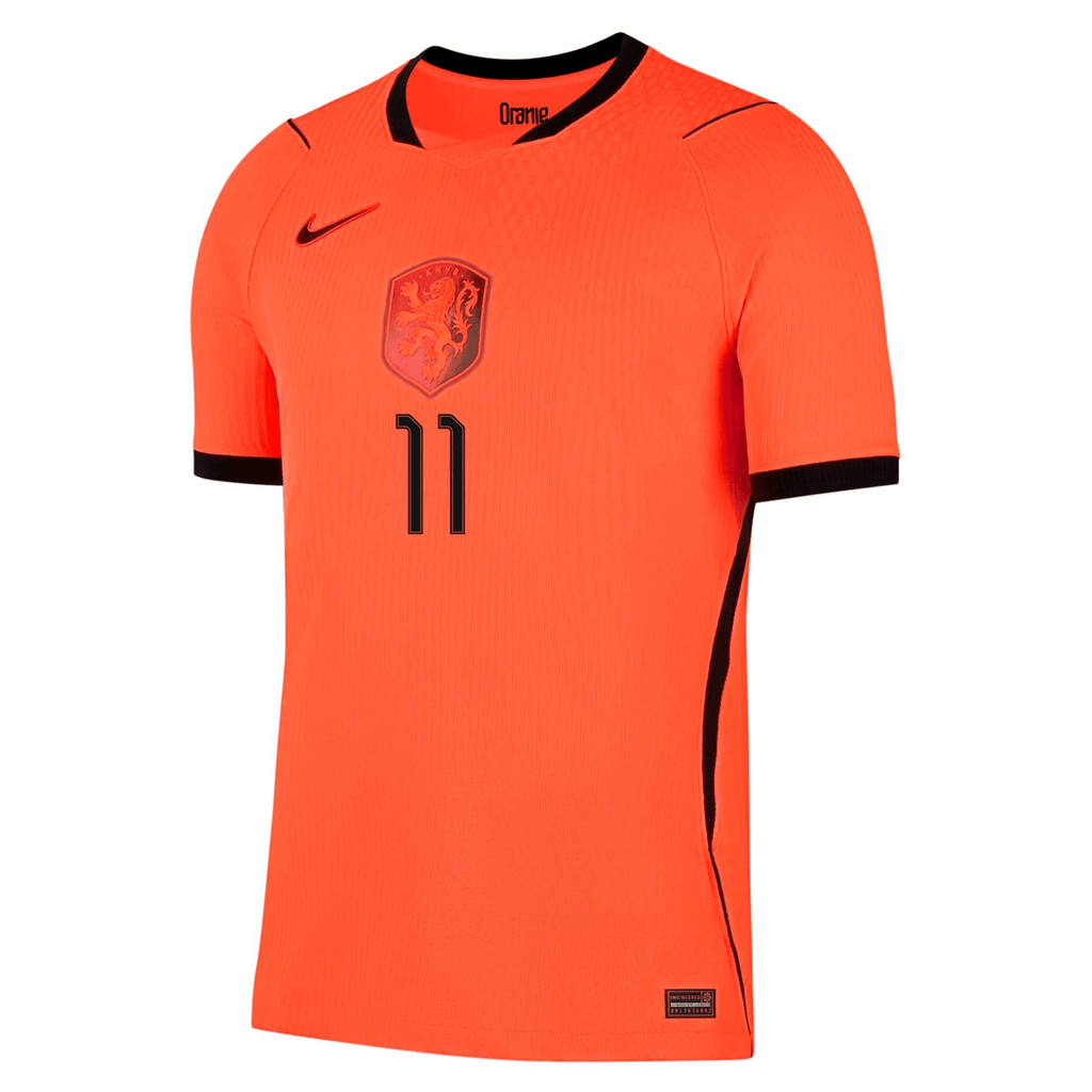 Nike Netherlands Cody Gakpo Match Authentic Home Jersey 2026 (Hyper Crimson/Black)