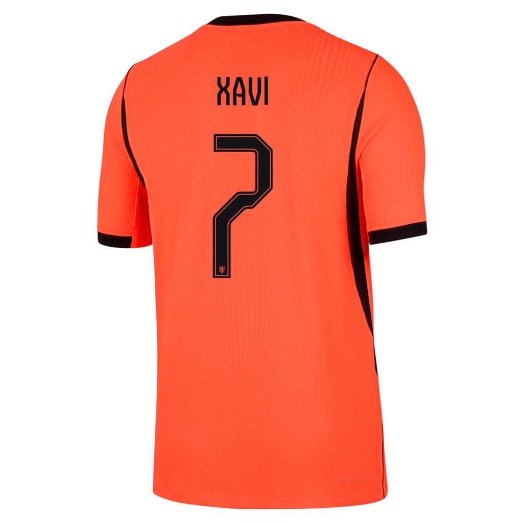 Nike Netherlands Xavi Simmons Match Authentic Home Jersey 2026 (Hyper Crimson/Black)