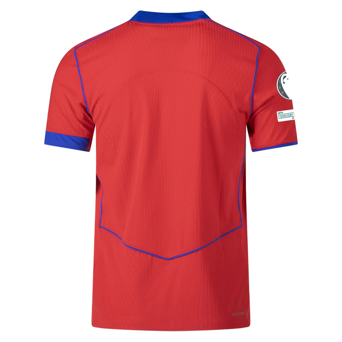 Nike Men's Paris Saint-Germain Authentic Third Jersey w/ Champions League Patches 25/26 (Sport Red/Hyper Royal)