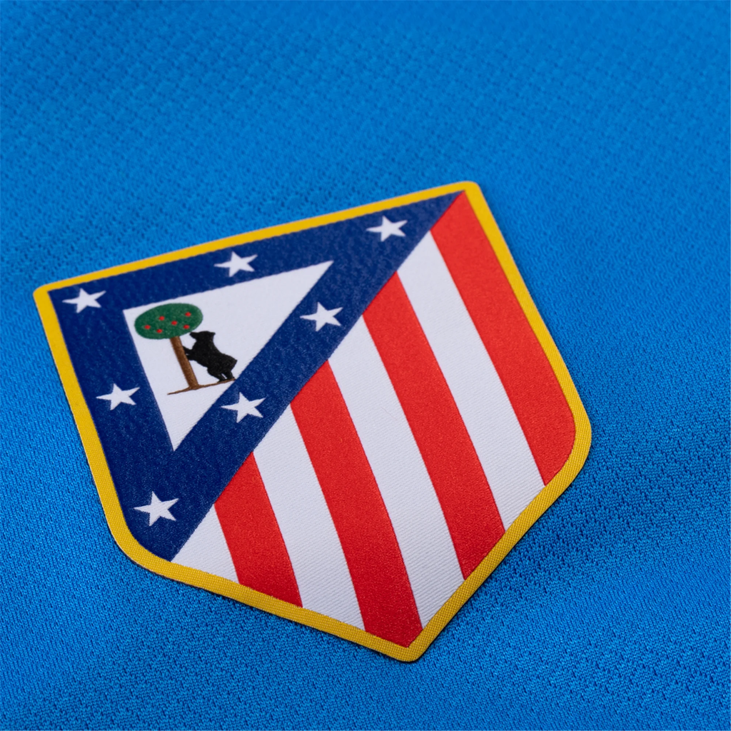 Nike Men's Atletico Madrid Ãlex Baena T90 Third Jersey La Liga Patch 25/26 (Photo Blue/Sport Red)